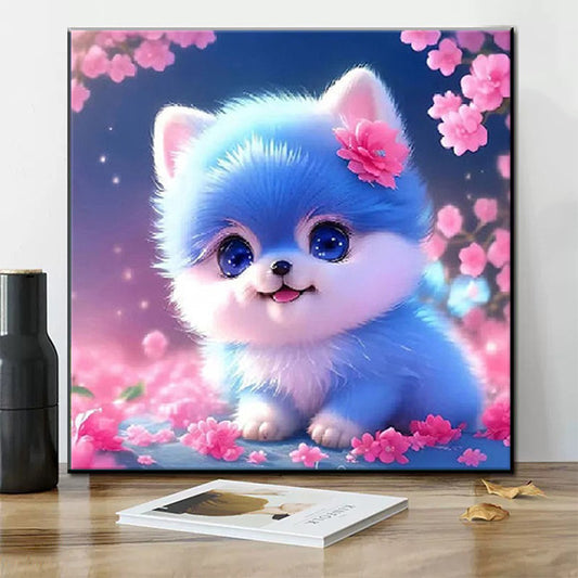 50x50cm blue CAT 5d diy diamond painting full drill NO FRAME round drill