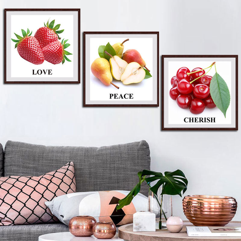 100X40CM Fruits 3 strands 11CT Stamped Cross Stitch Full Range of Embroidery Starter Kit for Beginners Pre-Printed Pattern