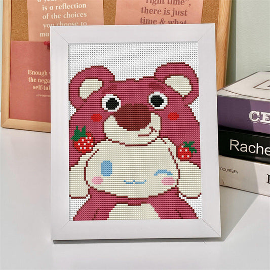 25x20cm Lotso Cross Stitch DIY Embroidery Kits With Frame Art Needlework