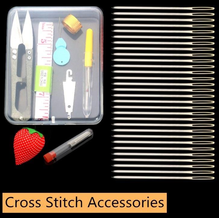 9 PCSEmbroidery Tools  with Cases - Cross Stitch Accessories