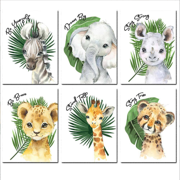 Customized 3pcs 120x50cm plants and animals Cross Stitch Kits 11CT Stamped Full Range of Embroidery Starter Kit for Beginners Pre-Printed Pattern