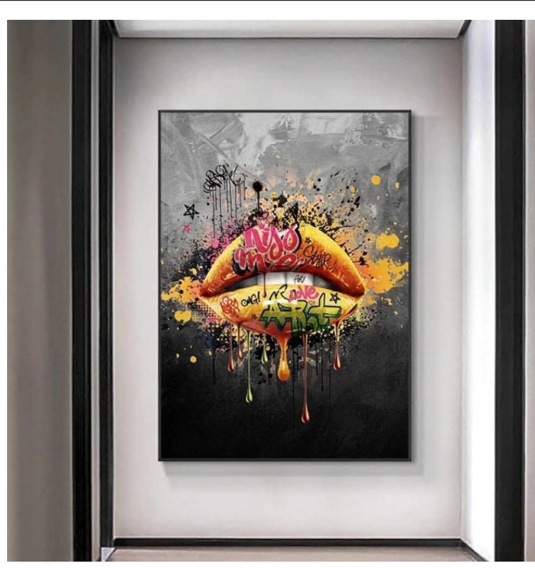 40X50CM - Mouth DIY 5D Full Diamond Painting NO Frame