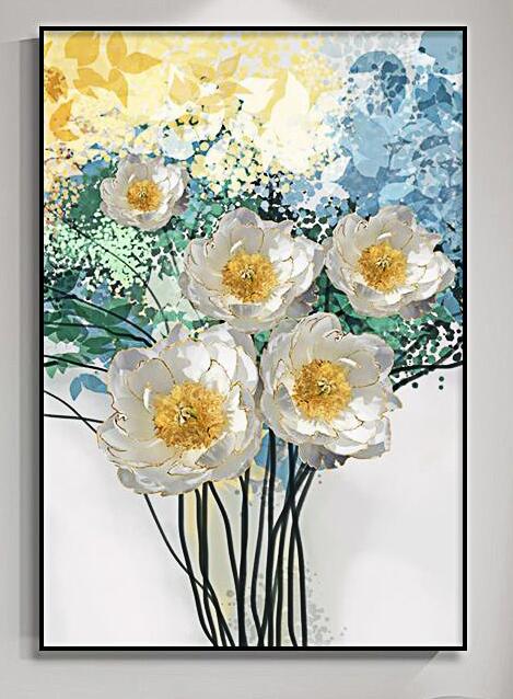 50X70CM - Flower DIY 5D Full Diamond Painting NO Frame