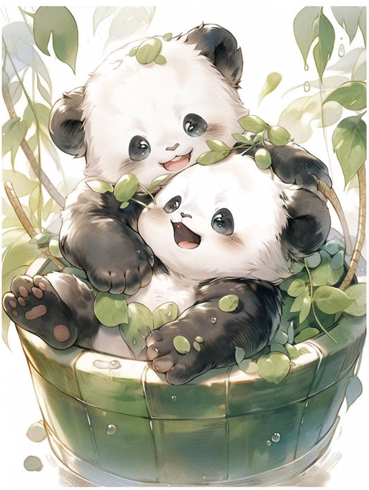 50X70CM - Panda DIY 5D Full Diamond Painting NO Frame