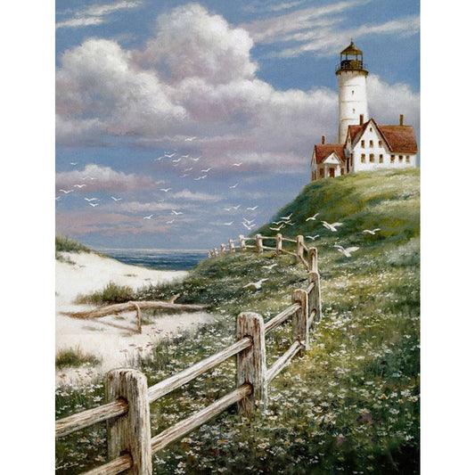 30X40CM - Lighthouse DIY 5D Full Diamond Painting NO Frame