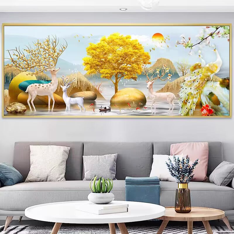 50X120CM - Lucky Deer DIY 5D Full Diamond Painting NO Frame