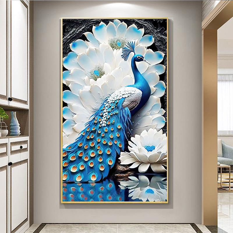 68X110CM - Peacock DIY 5D Full Diamond Painting NO Frame