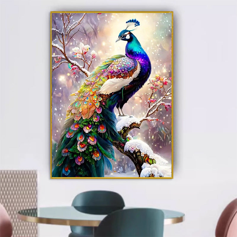 60X110CM - Peacock DIY 5D Full Diamond Painting NO Frame