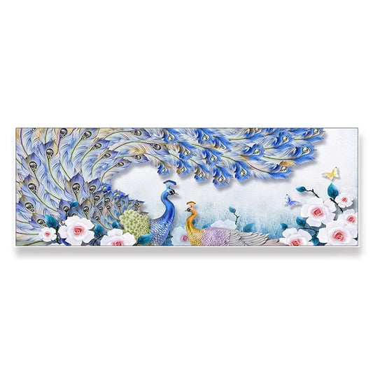 60X150CM - Peacock DIY 5D Full Diamond Painting NO Frame