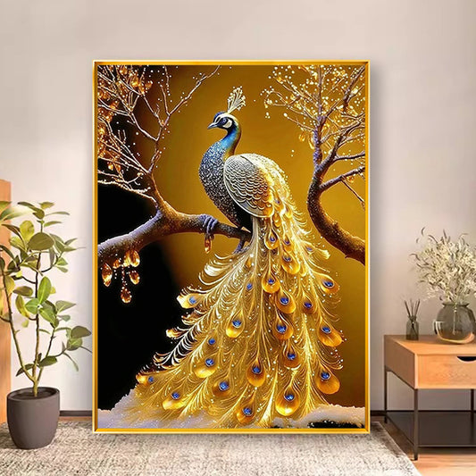 50X90CM - Peacock DIY 5D Full Diamond Painting NO Frame