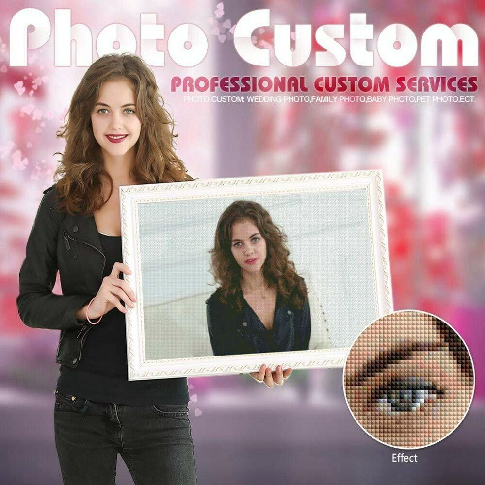 DIY PHOTO CUSTOM 5D Diamond Painting Picture- Full Diamond NO FRAME£¨Square or round£©