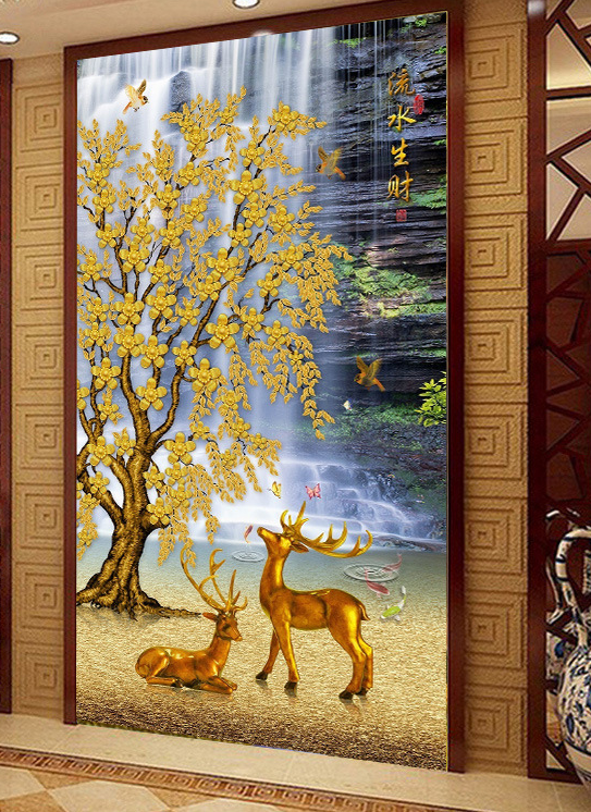 50x100CM deer 5D Full Diamond Painting NO Frame Round diamond