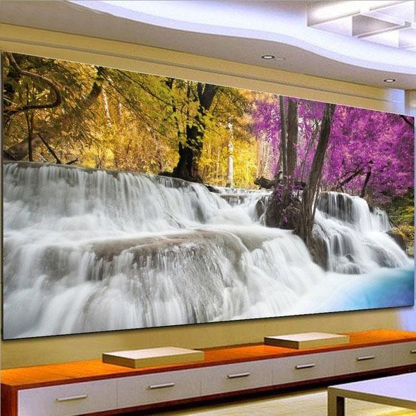 120x50CM-waterfall- DIY 5D full Diamond Painting A9655