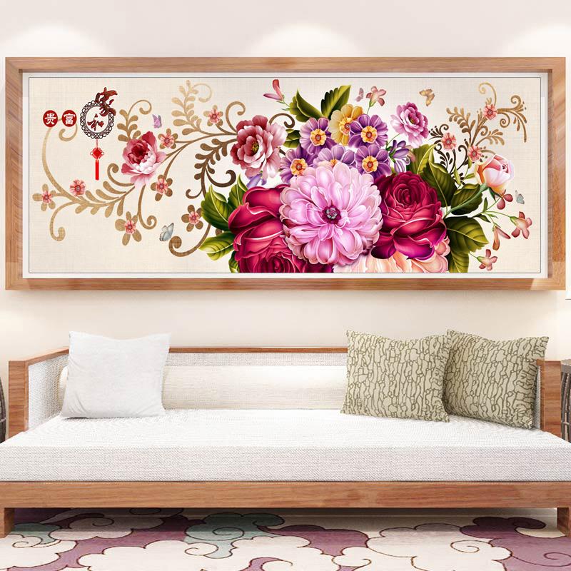 120x50CM-Flower- DIY 5D full Diamond Painting A6642