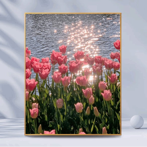 Tulip Full Diamond Painting NO Frame Round beads