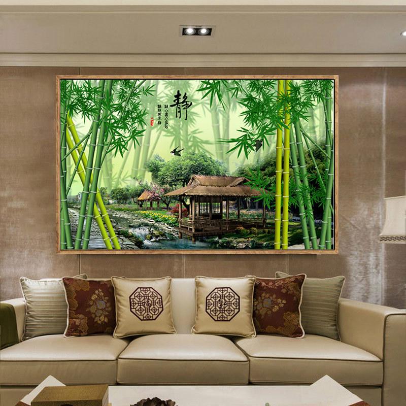 120x50CM-Bamboo- DIY 5D full Diamond Painting NO FRAME  A6937