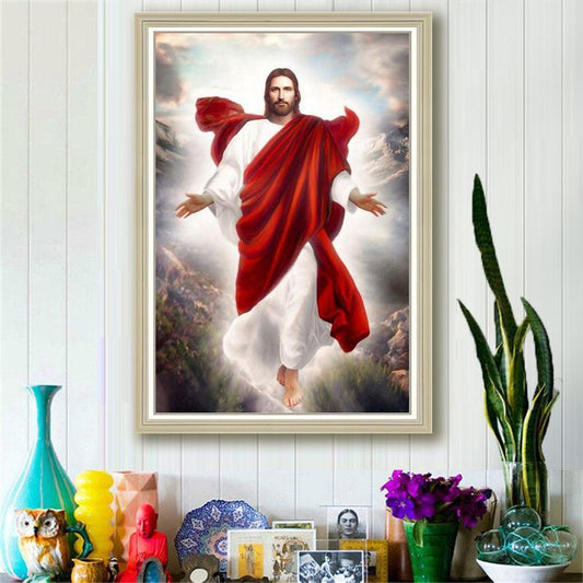 50x70CM Jesus Full Diamond Painting NO Frame Round diamond