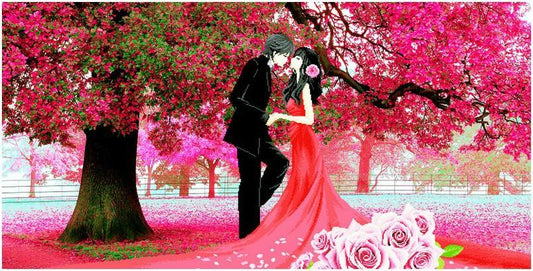 120X50CM Wedding couple  5D Full Diamond no frame