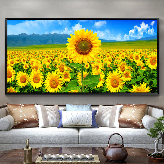 60x120CM -  Sunflower DIY 5D full Diamond Painting no frame