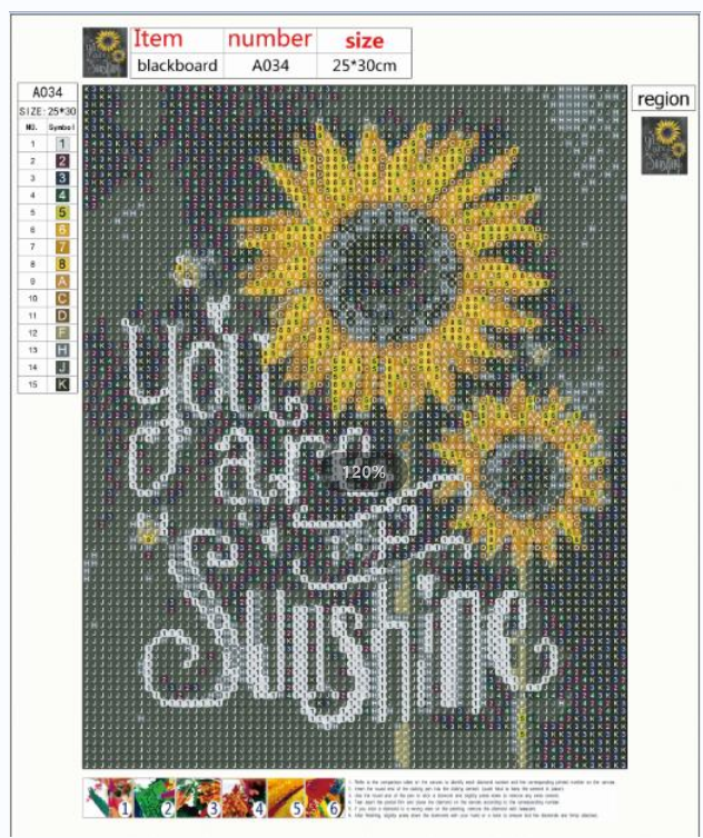 25x30cm Sunflower  5d diy diamond painting full drill NO FRAME A034