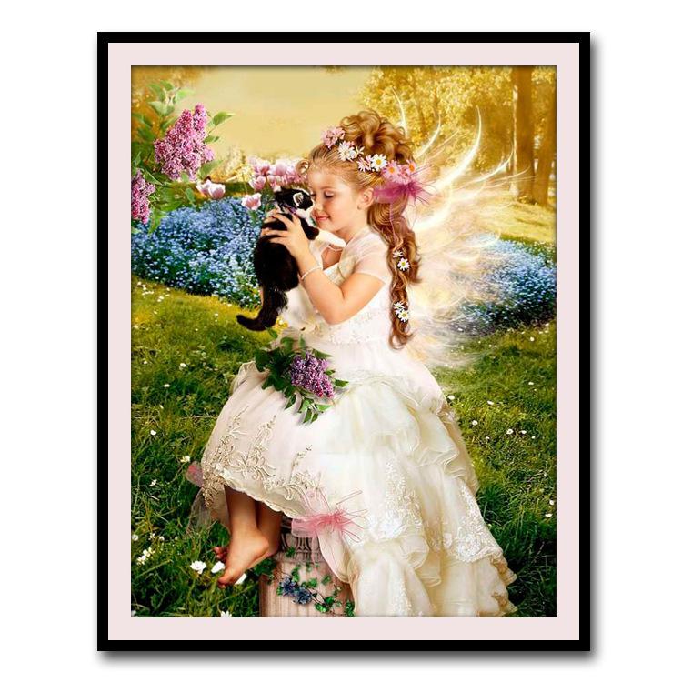 46x60CM-Angel- DIY 5D full Diamond Painting