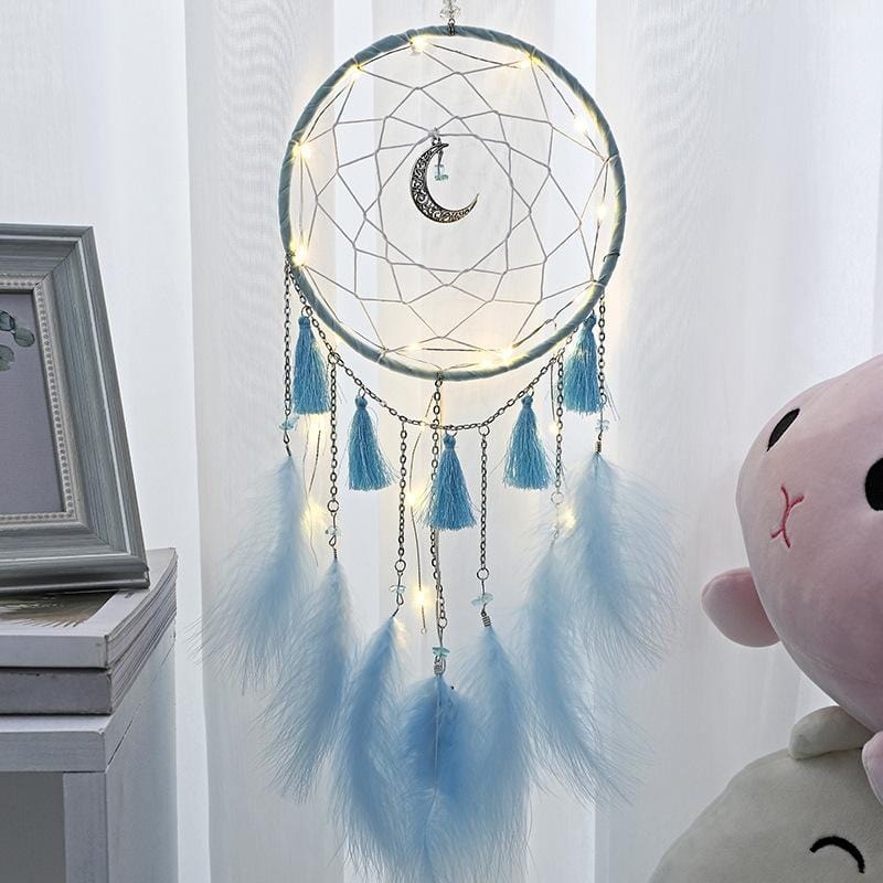 Moon Handmade Dream Catcher With Light