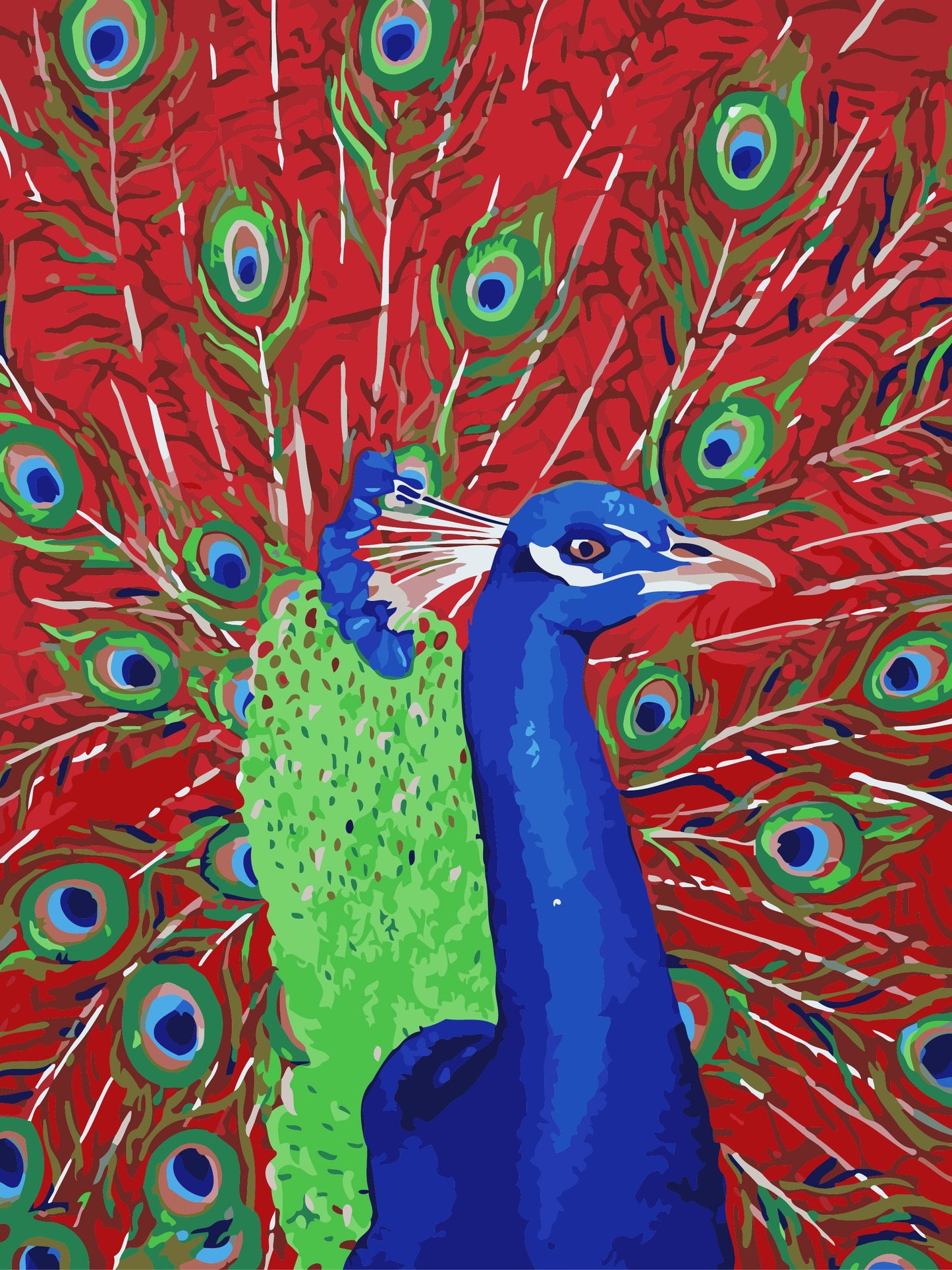 Peacock - 40*50CM No Framed DIY Oil Painting By Numbers Canvas Wall Art