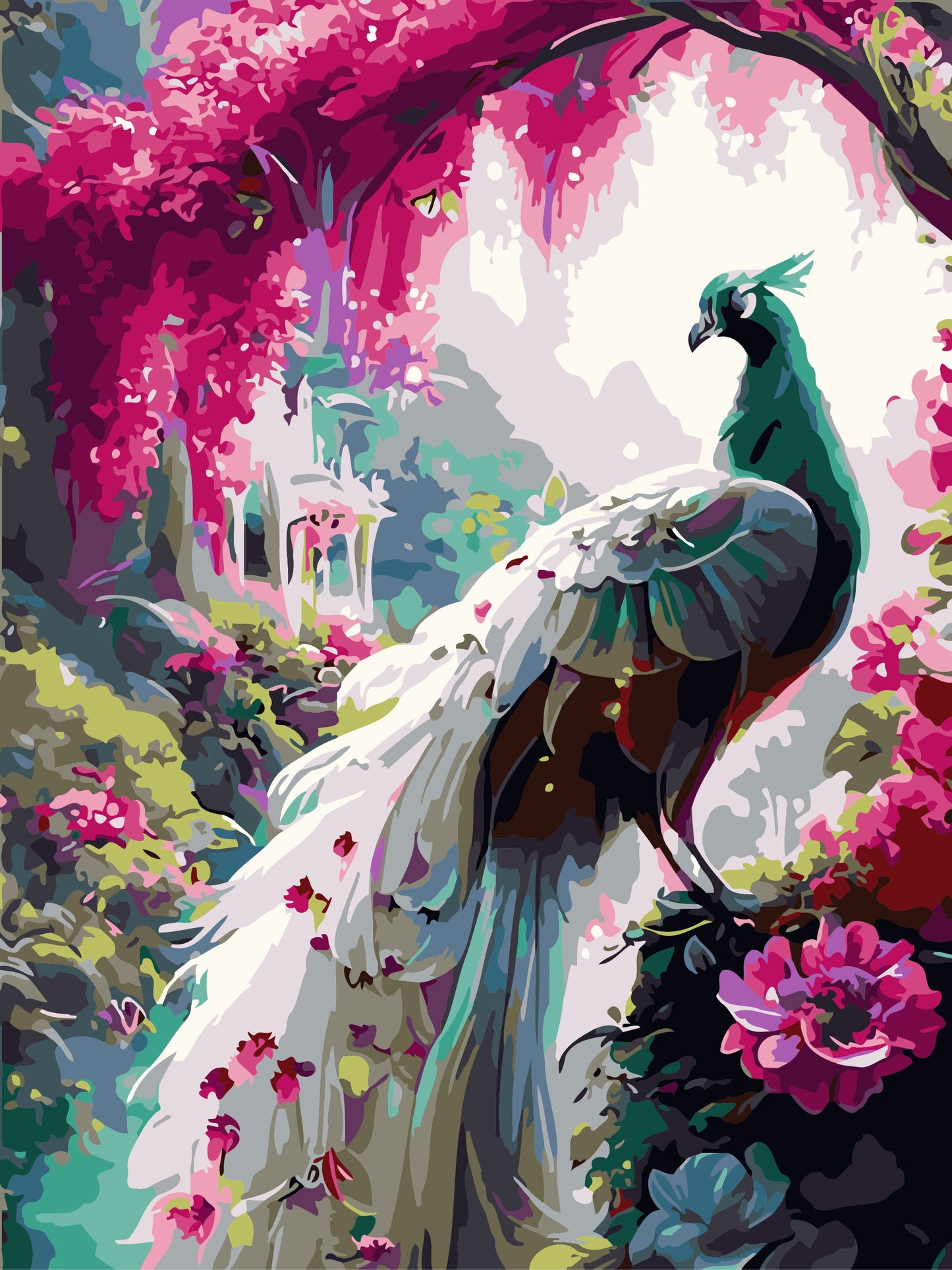 Peacock - 40*50CM No Framed DIY Oil Painting By Numbers Canvas Wall Art