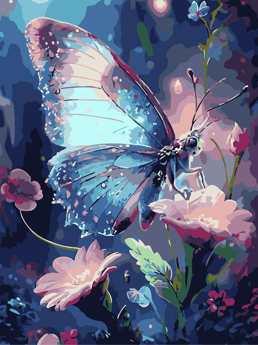 Butterfly No Framed DIY Oil Painting By Numbers 40*50CM