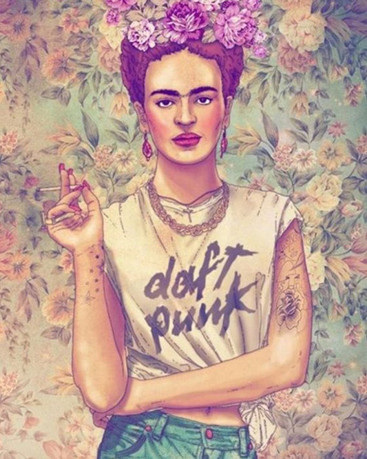 Frida Kahlo Famous Paintings 40x50cm NO Frame or with Frame DIY Oil Painting By Numbers Canvas Wall Art For Home Decor