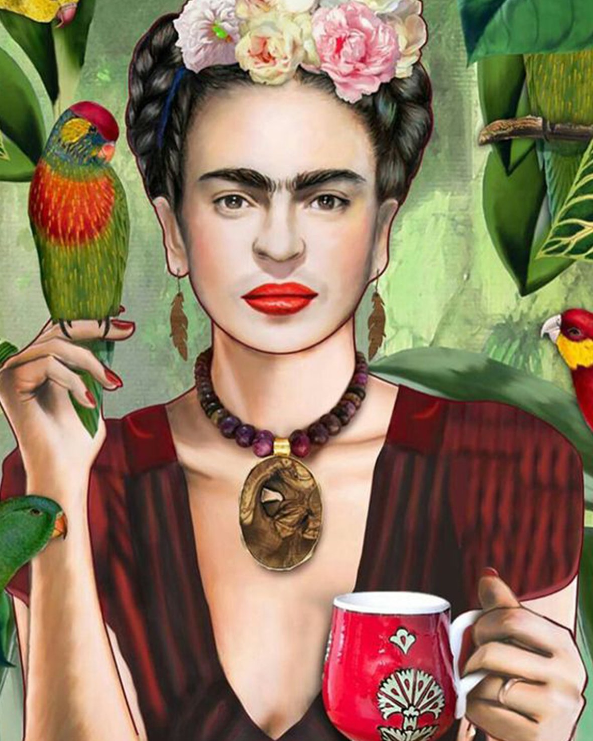 Frida Kahlo Famous Paintings 40x50cm NO Frame or with Frame DIY Oil Painting By Numbers Canvas Wall Art For Home Decor