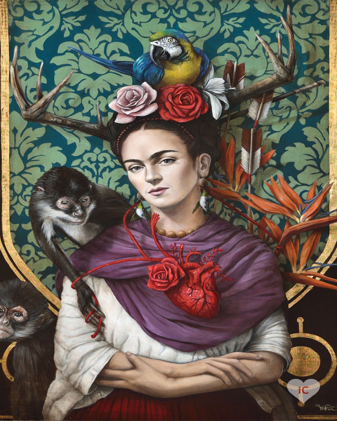 Frida Kahlo Famous Paintings 40x50cm NO Frame or with Frame DIY Oil Painting By Numbers Canvas Wall Art For Home Decor