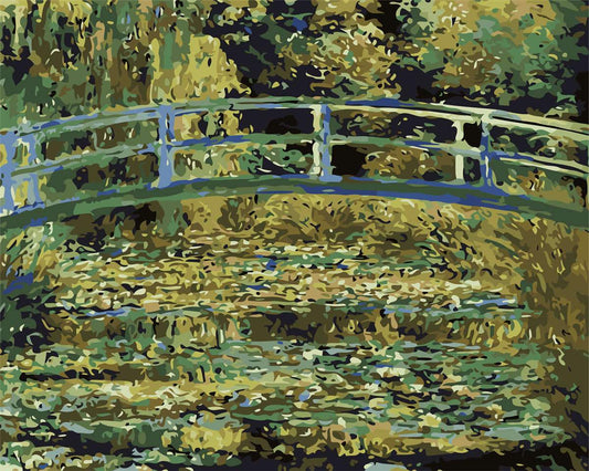 Monet Famous Paintings Bridge 40x50cm NO Frame or with Frame DIY Oil Painting By Numbers Canvas Wall Art For Home Decor