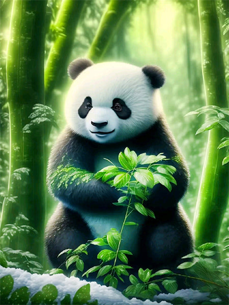 40X50CM Panda DIY Oil Painting By Numbers