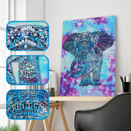 30X40cm Elephant 5D Diamond Painting£¨ Special beads)