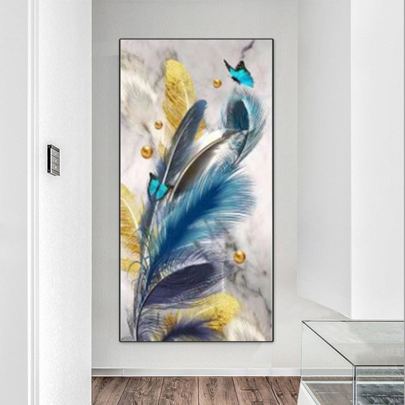 60x110CM -  Feather DIY 5D Full Diamond Painting No Frame