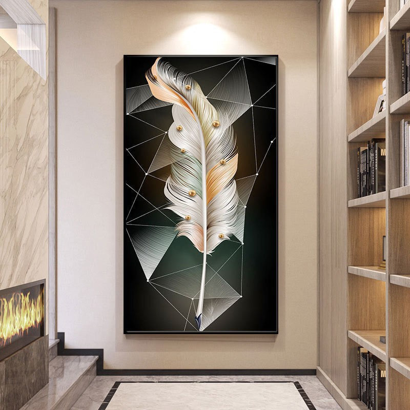 50x90CM -  Feather DIY 5D Full Diamond Painting No Frame