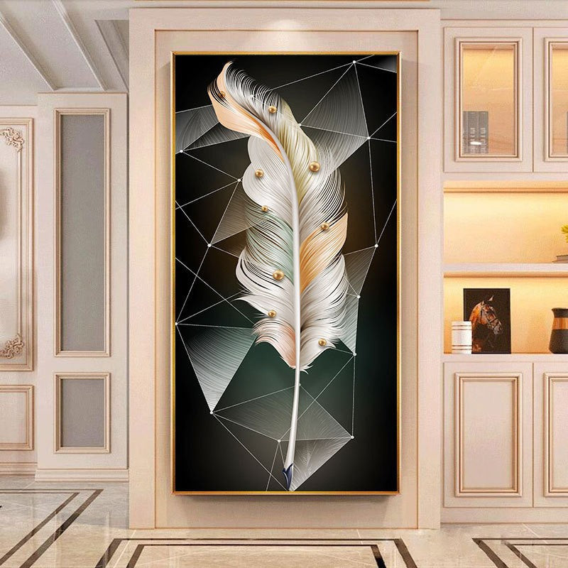 50x90CM -  Feather DIY 5D Full Diamond Painting No Frame