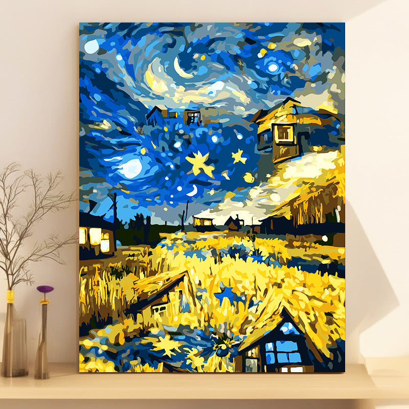 40X50CM Dream House No Framed DIY Oil Painting By Numbers