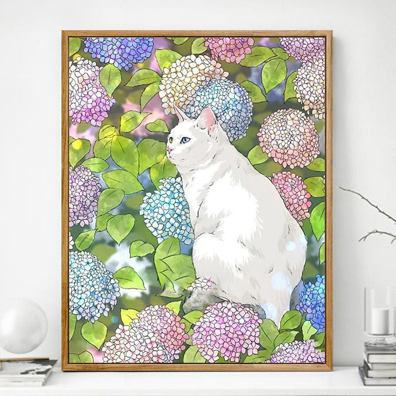 Cat No Framed DIY Oil Painting By Numbers Canvas Wall Art For Living Room Home Decor 40*50CM