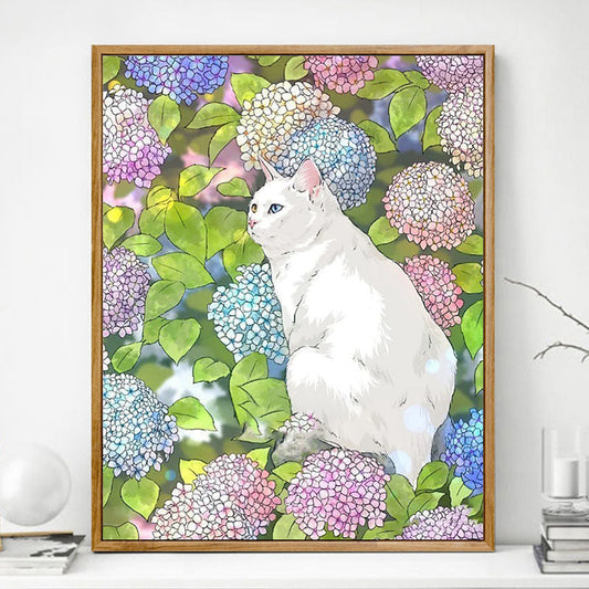 Cat No Framed DIY Oil Painting By Numbers Canvas Wall Art For Living Room Home Decor 40*50CM