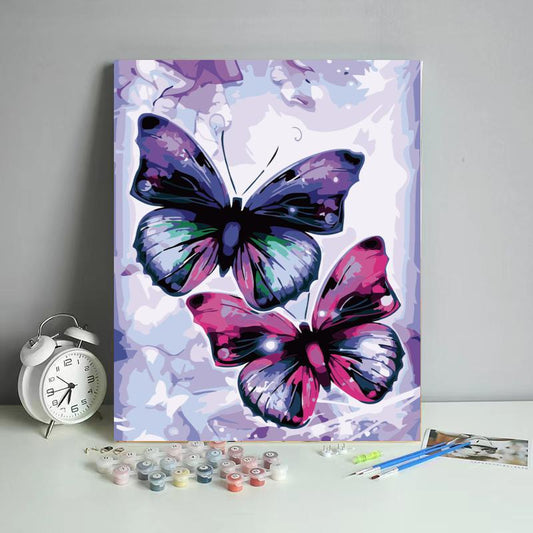 Butterfly No Framed DIY Oil Painting By Numbers 40*50CM