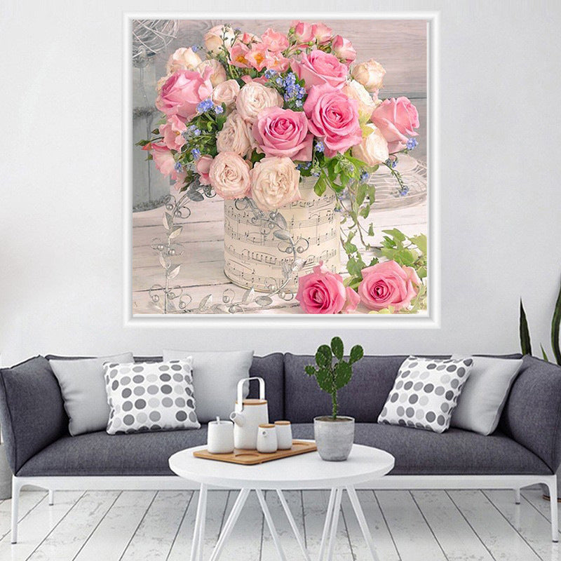 50X50CM - Rose Flower DIY 5D Full Diamond Painting NO Frame