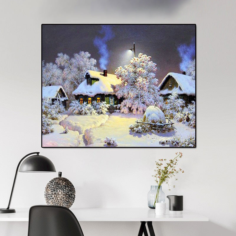 50X70CM - Snowscape DIY 5D Full Diamond Painting NO Frame