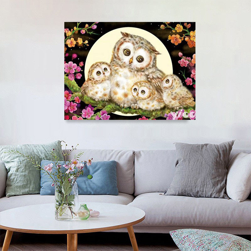 40X60CM - Owl DIY 5D Full Diamond Painting NO Frame