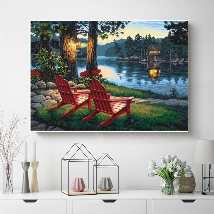 40X50CM - Landscape DIY 5D Full Diamond Painting NO Frame