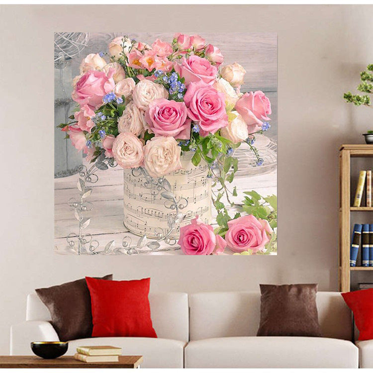 50X50CM - Rose Flower DIY 5D Full Diamond Painting NO Frame