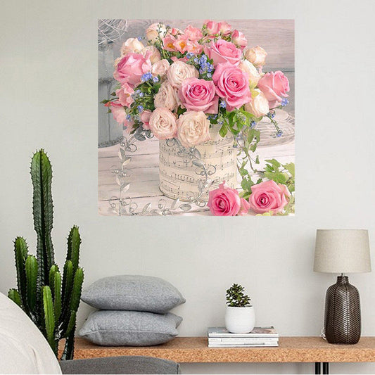 50X50CM - Rose Flower DIY 5D Full Diamond Painting NO Frame