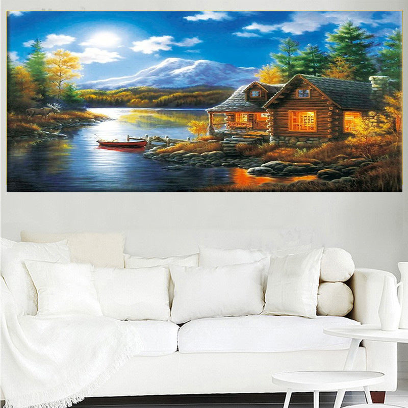 50X100CM - Dream House DIY 5D Full Diamond Painting NO Frame