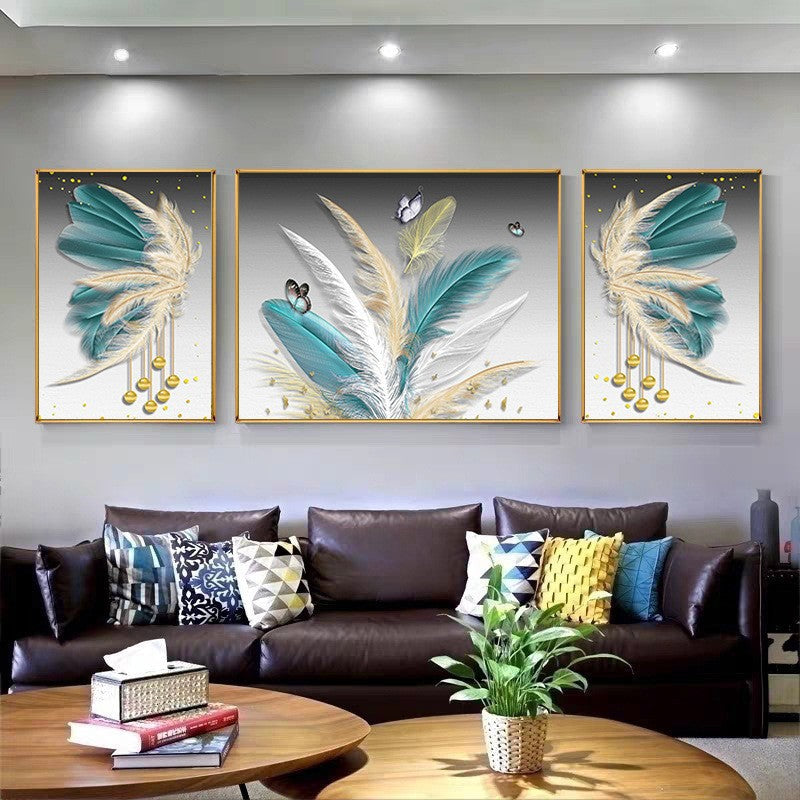 170x65CM -  Butterfly Feather DIY 5D full Diamond Painting no frame